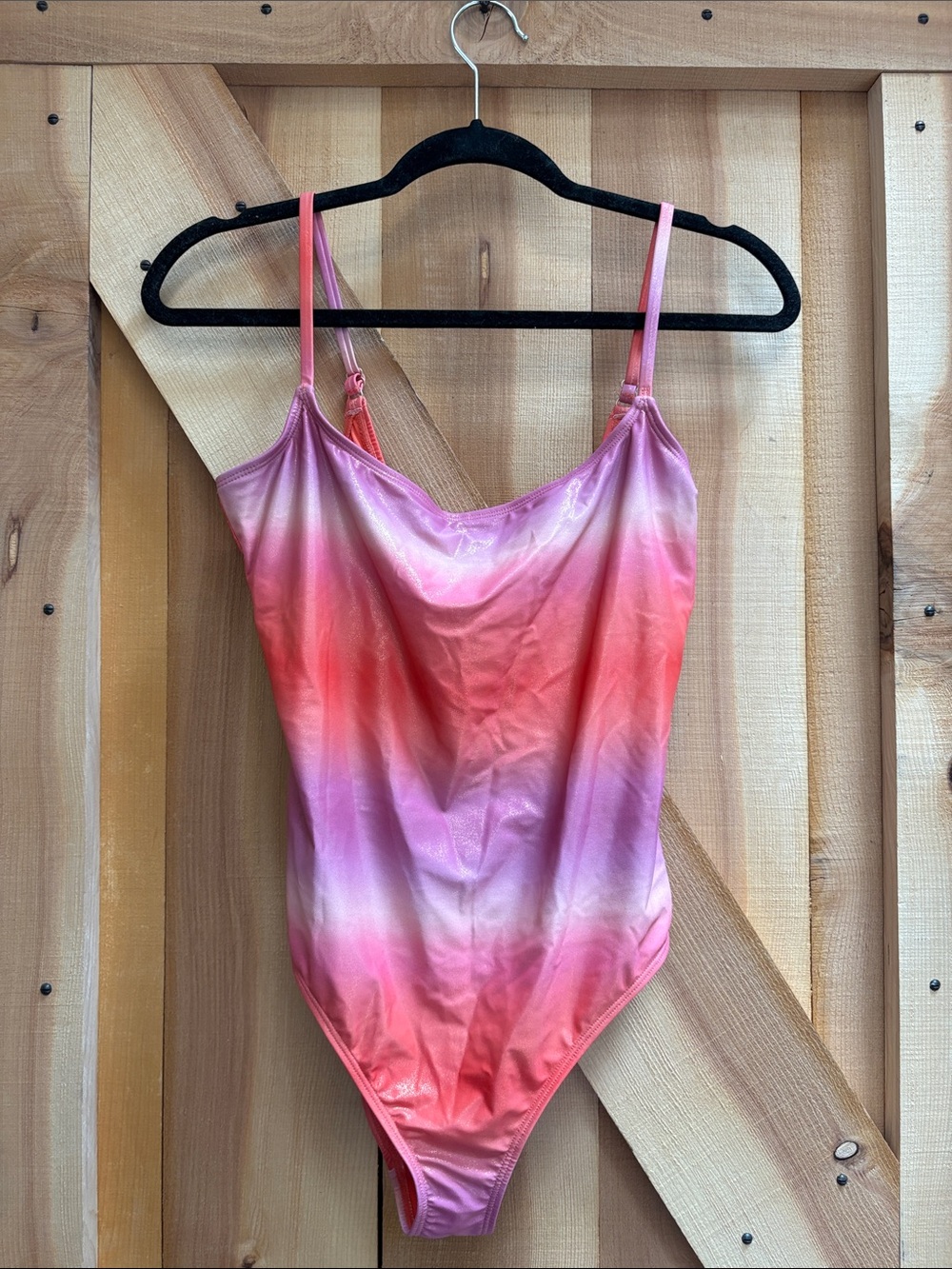 Jessica Simpson Pink Orange Ombre One-Piece Swimsuit